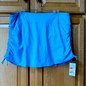 NWT Lands’ End Women’s Adjustable Swim Skirt in Turquoise